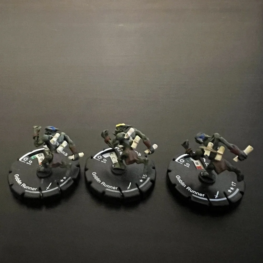 Mage Knight Goblin Runner Dwarven Golem Mud Lot of 11 D&D Pathfinder RPG 2003‎
